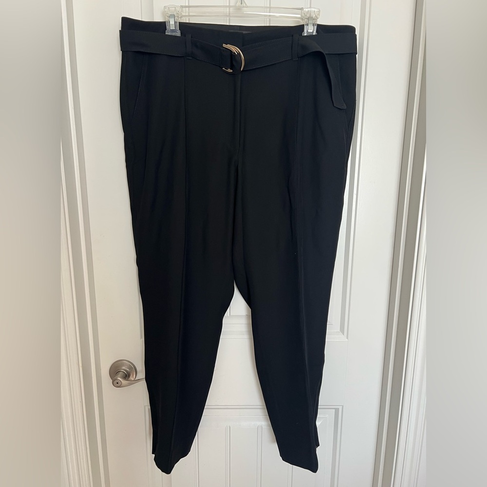 White House Black Market The Relaxed Ankle Black Dress Pants - Size 16
